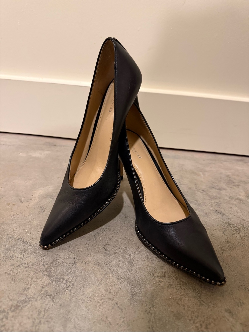 Coach Black Leather “Waverly” Pumps